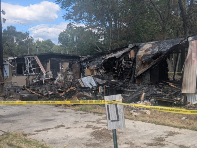 Liberty OKs demolition of trailer damaged by arsons